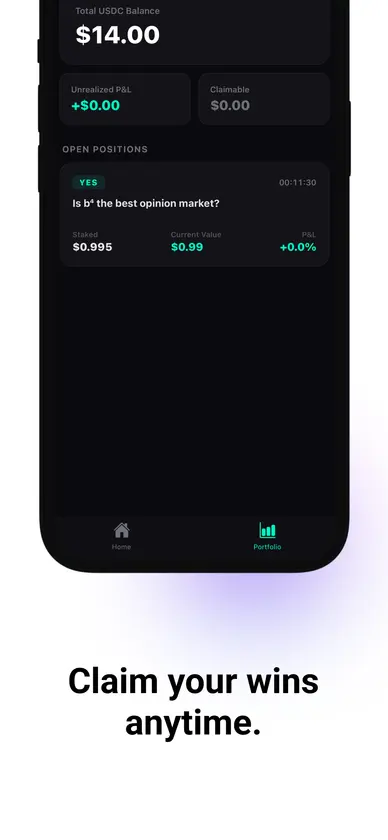 b⁴ - Opinion Markets screenshot 4