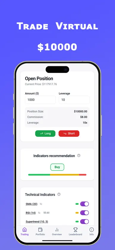 Crypto Trading Simulator screenshot 2