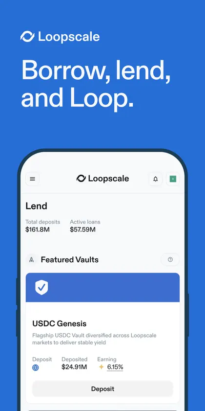 Loopscale: Earn USDC, SOL screenshot 1