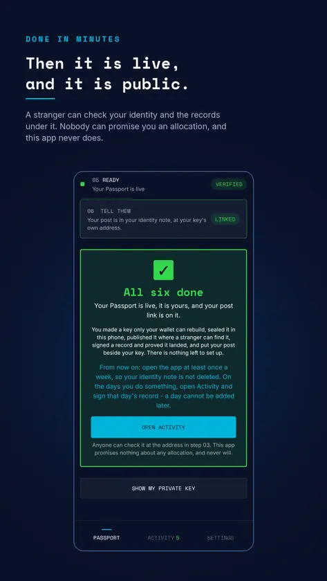 FLOP Passport screenshot 3