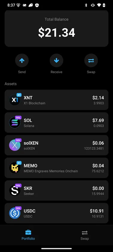 MEMO Wallet screenshot 2