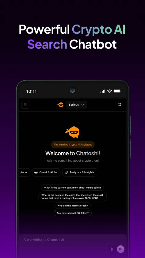 Chatoshi Web3 AI Browser screenshot 2