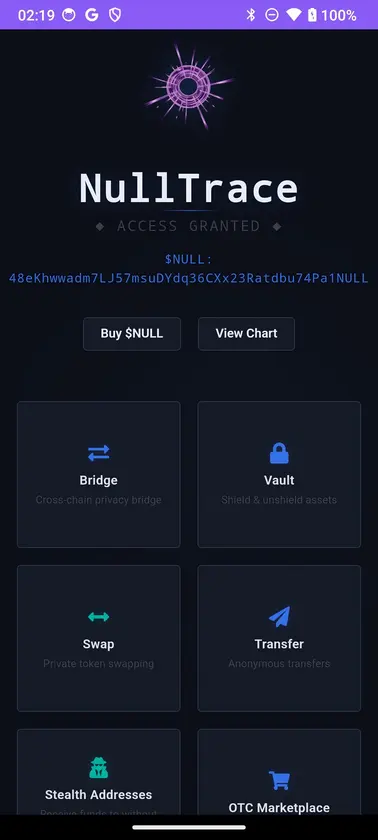 NullTrace screenshot 1