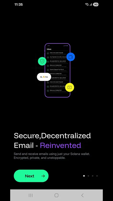 SolMail screenshot 1