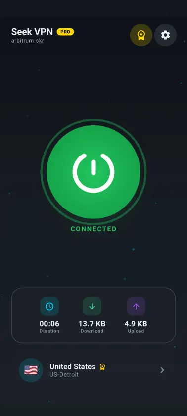 SEEK VPN screenshot 1