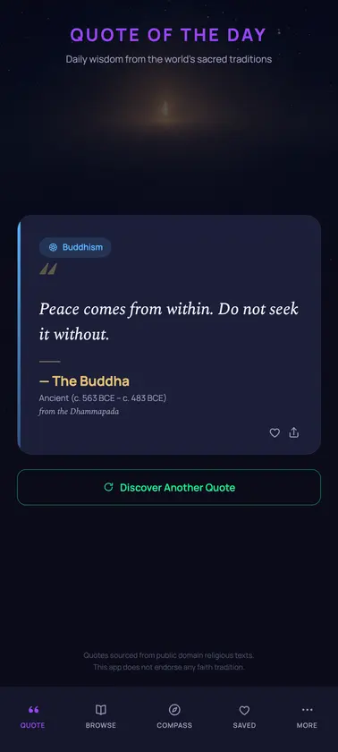 DivineQuotes screenshot 1