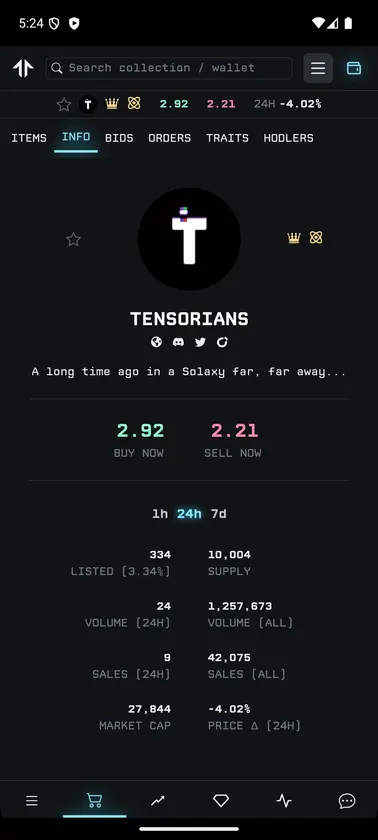 Tensor: Pro NFT Trading screenshot 4