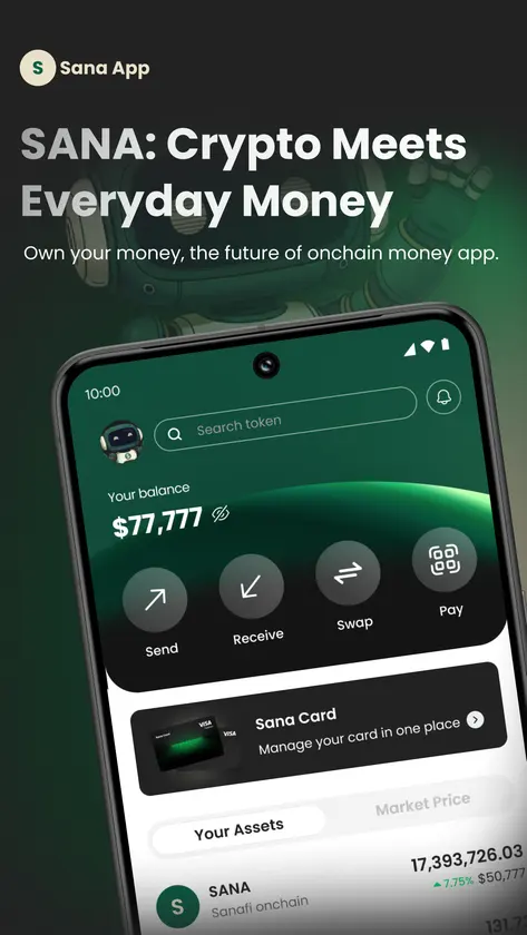 Sana Onchain Money App screenshot 1