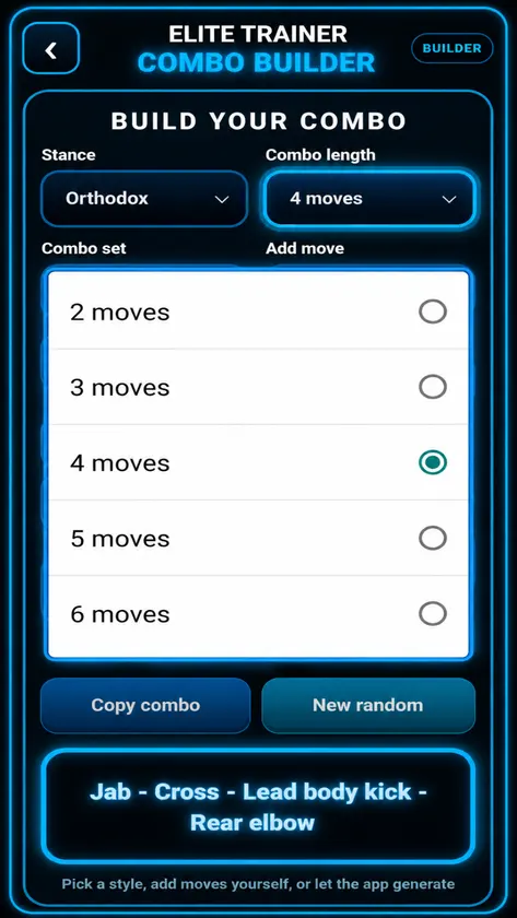 Elite Trainer ComboBuilde screenshot 4