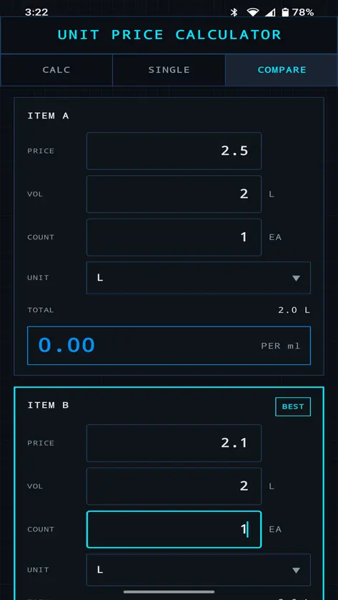 PRICE CALC screenshot 1