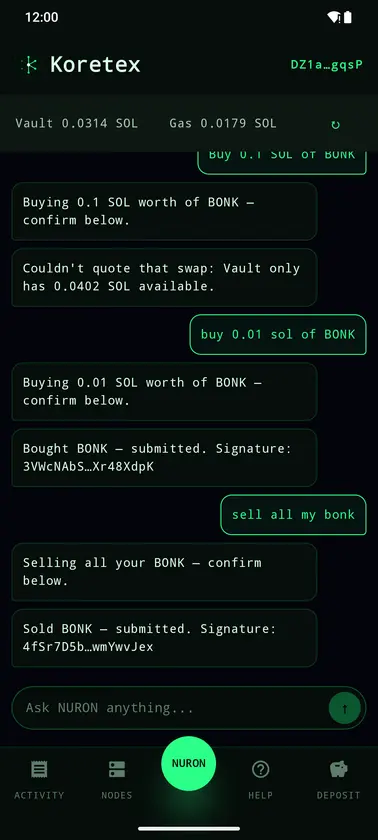 Koretex Agent screenshot 1