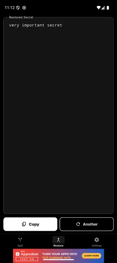 Shamir Safe screenshot 5