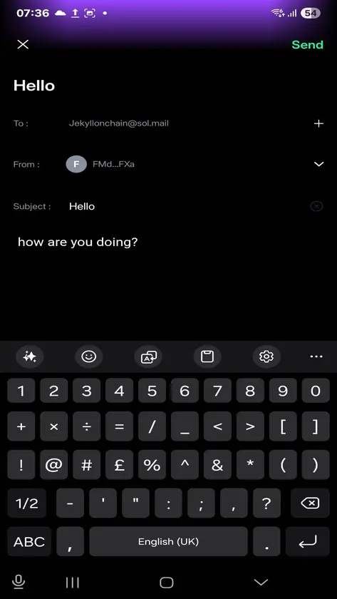 SolMail screenshot 4