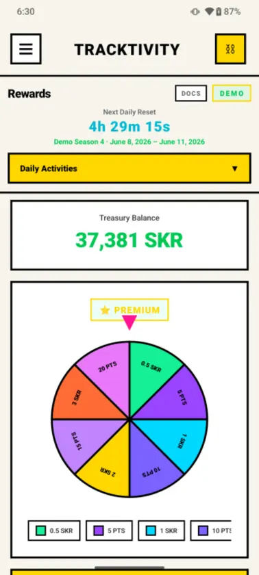 Tracktivity screenshot 3