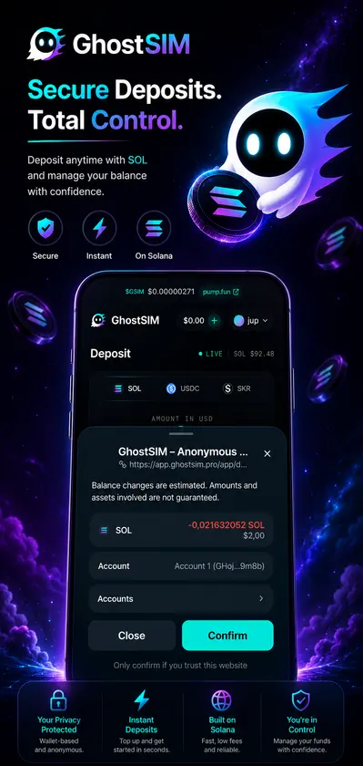 GhostSIM screenshot 2