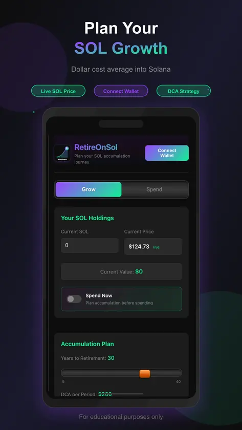 RetireOnSol screenshot 1