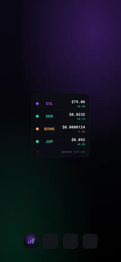 Sol Price Widget screenshot 1
