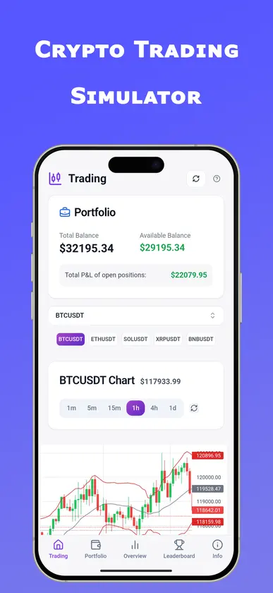 Crypto Trading Simulator screenshot 1