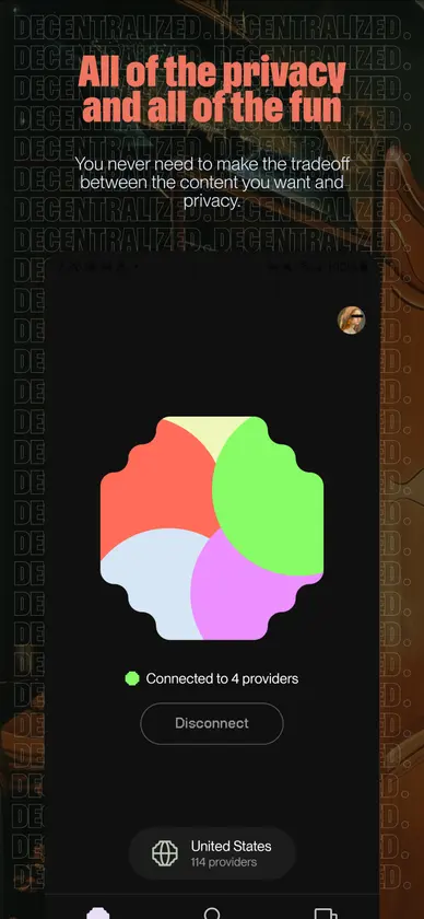 URnetwork screenshot 1